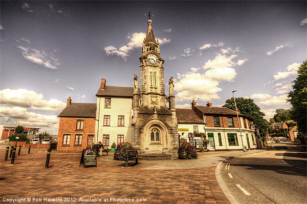 Tiverton Clock Tower Picture Board by Rob Hawkins