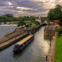 Buy canvas prints of The River Thames at Goring by Rob Hawkins