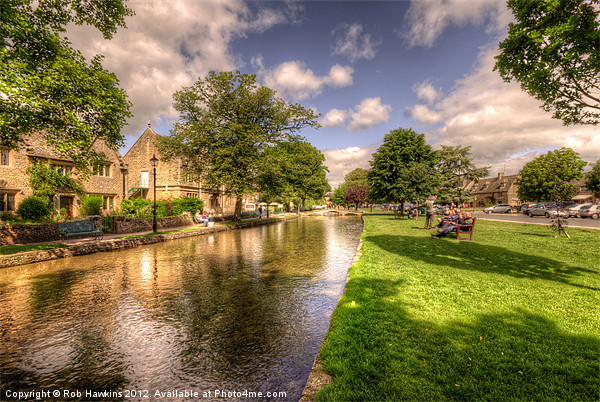 Bourton on the Water Picture Board by Rob Hawkins