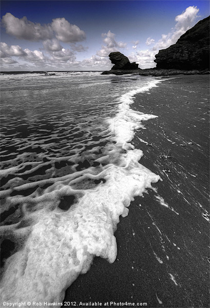 Welsh Sea & Foam Picture Board by Rob Hawkins