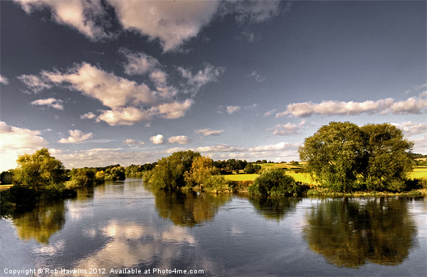 The River Severn at Cound Picture Board by Rob Hawkins