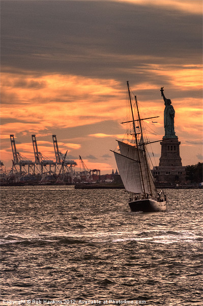 Sailing to Liberty Picture Board by Rob Hawkins