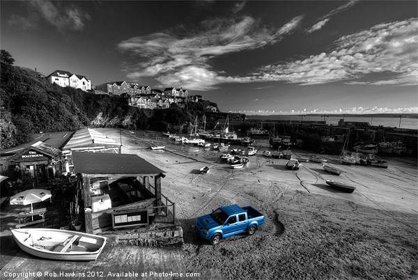 Newquay Harbour  Pickup Picture Board by Rob Hawkins