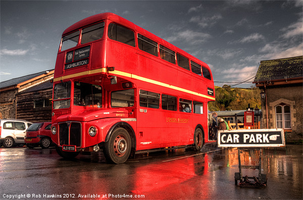 Routemaster in Devon Picture Board by Rob Hawkins