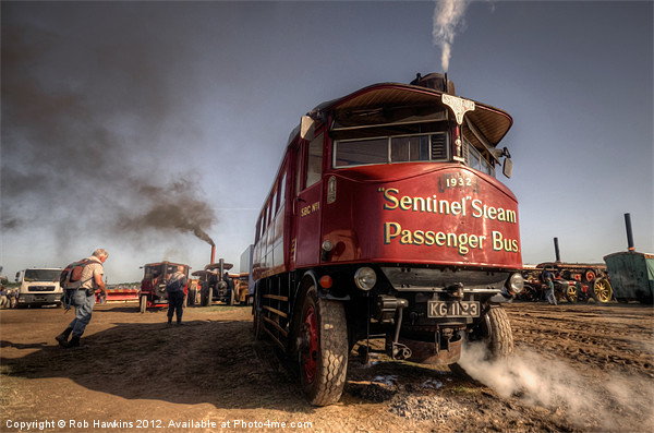 The Sentinel Steam Bus Picture Board by Rob Hawkins