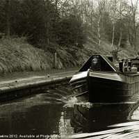 Buy canvas prints of Narrowboat on the New Cut by Rob Hawkins