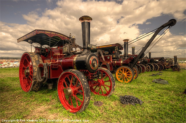 Traction Engines at the Great Dorset Picture Board by Rob Hawkins
