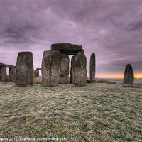 Buy canvas prints of Dawn over the stones by Rob Hawkins