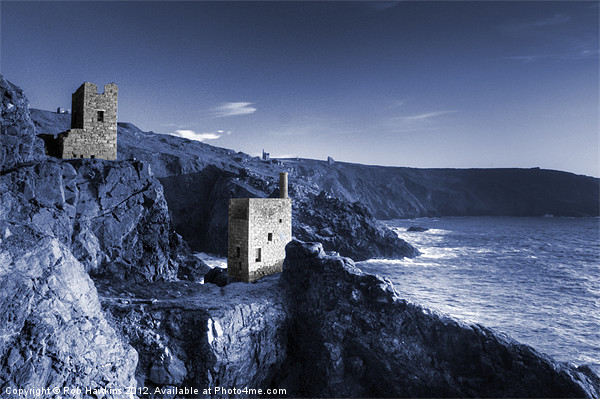 Bottallack in blue Picture Board by Rob Hawkins