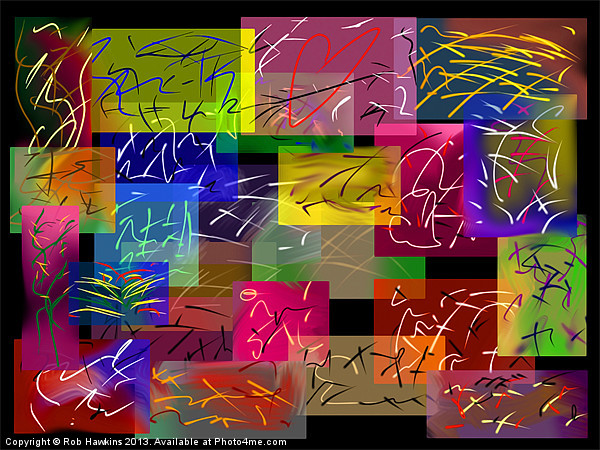 Digital Squiggles Picture Board by Rob Hawkins
