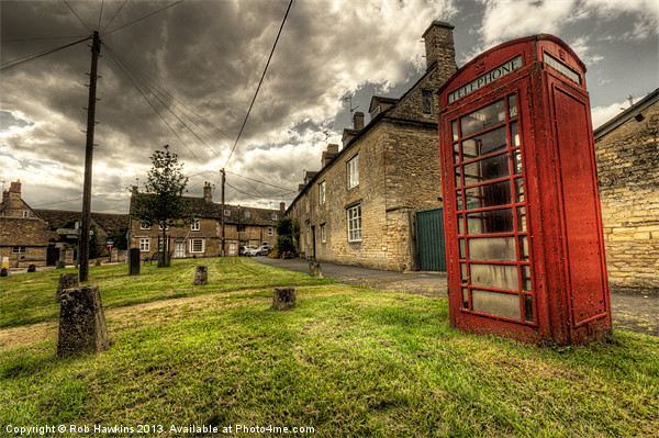 Fairford Phone Box Picture Board by Rob Hawkins