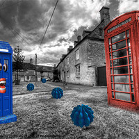 Buy canvas prints of Revenge of the killer phone box by Rob Hawkins