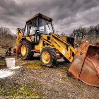 Buy canvas prints of The Rusty DIgger by Rob Hawkins