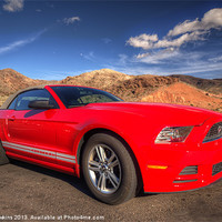Buy canvas prints of Red Mustang by Rob Hawkins