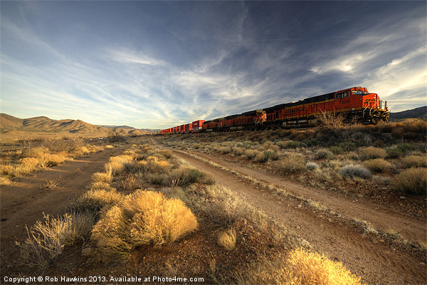 Westbound Freight Picture Board by Rob Hawkins