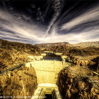 Buy canvas prints of The Hoover Dam by Rob Hawkins