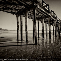 Buy canvas prints of The pier at Cayucos by Rob Hawkins