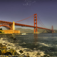 Buy canvas prints of The Golden Gate Bridge by Rob Hawkins