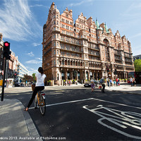 Buy canvas prints of Cycling in Russell Square by Rob Hawkins