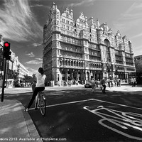 Buy canvas prints of Cycling in the city by Rob Hawkins