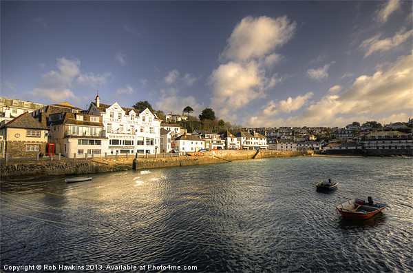 St Mawes Harbour Picture Board by Rob Hawkins