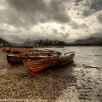 Buy canvas prints of Stormy Skies over Derwent Water by Rob Hawkins