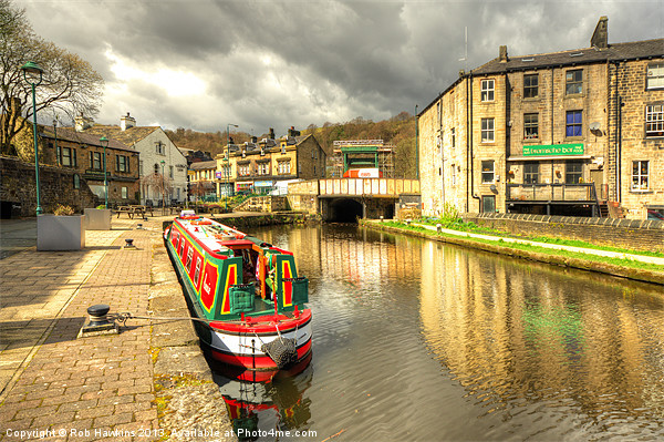 Todmorden Wharf Picture Board by Rob Hawkins