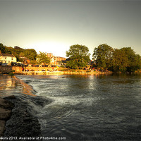 Buy canvas prints of The Mill on the Exe by Rob Hawkins