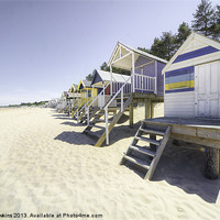 Buy canvas prints of Beach Huts at Wells by Rob Hawkins