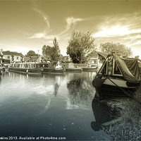 Buy canvas prints of Aynho Wharf toned by Rob Hawkins