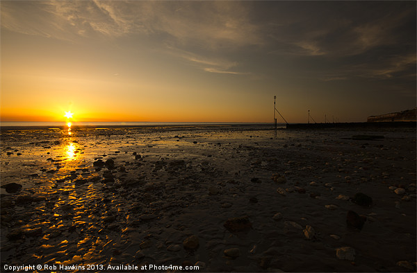 Hunstanton Sunset Picture Board by Rob Hawkins