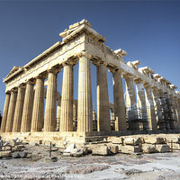 Buy canvas prints of The Parthenon by Rob Hawkins