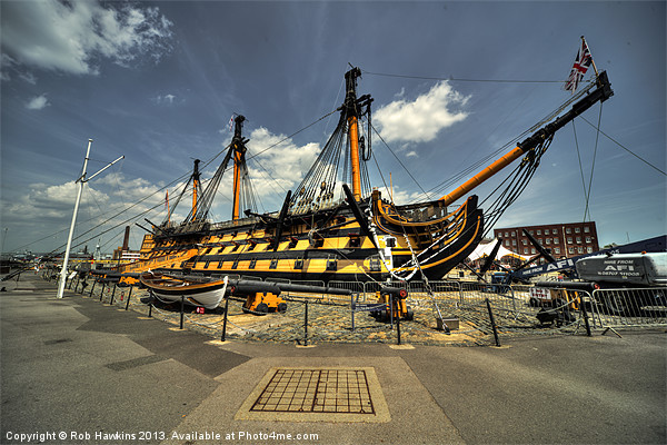 HMS Victory Picture Board by Rob Hawkins
