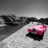 Buy canvas prints of Pink Morgan at Mullion by Rob Hawkins