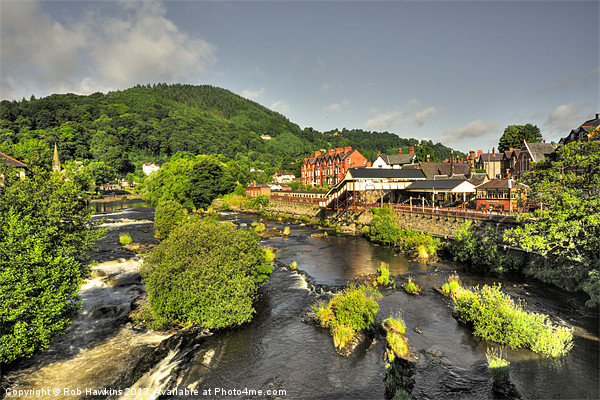 River Dee at Llangollen Picture Board by Rob Hawkins