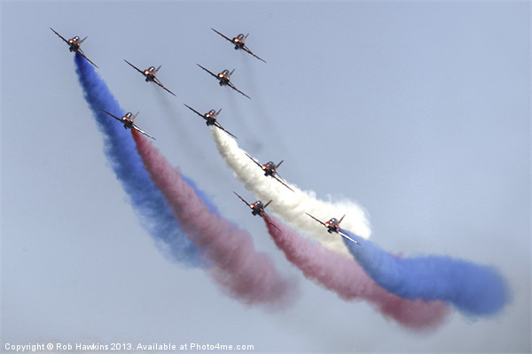 The Red Arrows at Dawlish Picture Board by Rob Hawkins
