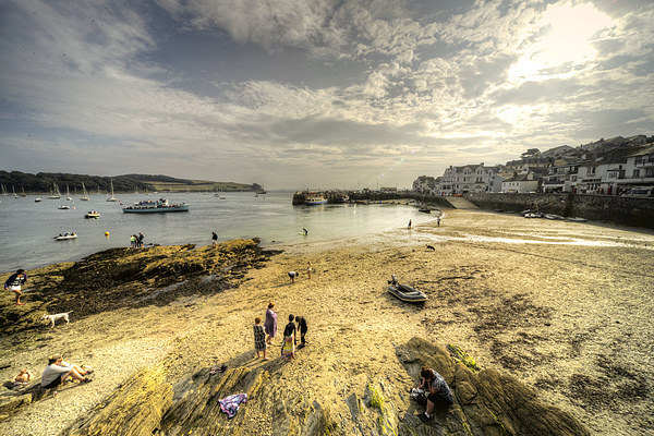 St Mawes Beach Picture Board by Rob Hawkins