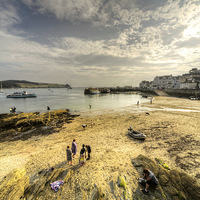 Buy canvas prints of St Mawes Beach by Rob Hawkins