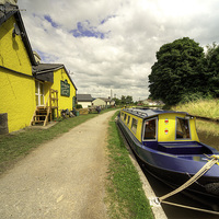 Buy canvas prints of The Wharf at Gilwern by Rob Hawkins