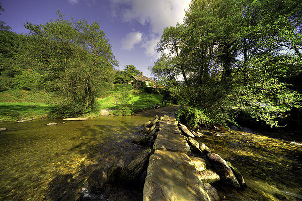 Autumn at Tarr Steps Picture Board by Rob Hawkins