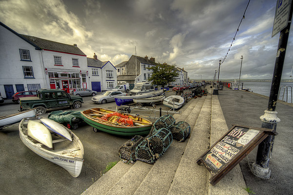 Appledore Quay Picture Board by Rob Hawkins