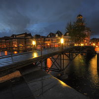 Buy canvas prints of Leiden at Dusk by Rob Hawkins