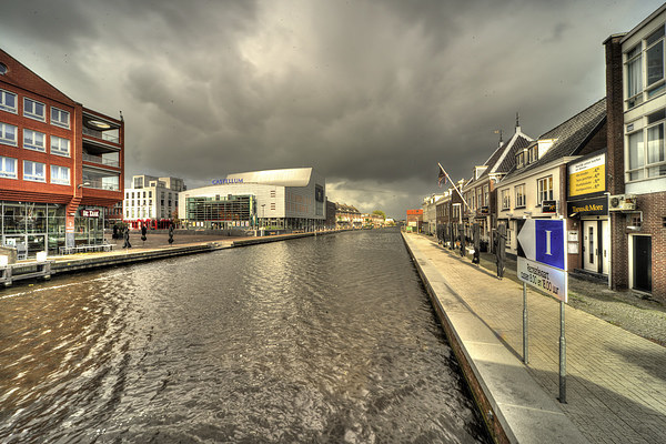 Stormy day at Alphen aan den Rijn Picture Board by Rob Hawkins
