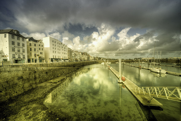 St Peter Port Marina Picture Board by Rob Hawkins