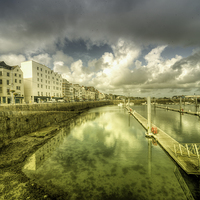 Buy canvas prints of St Peter Port Marina by Rob Hawkins