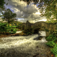 Buy canvas prints of Bridge over the River Avill by Rob Hawkins