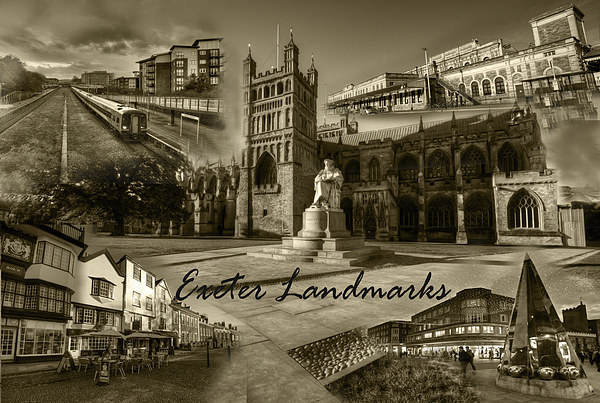 Exeter Landmarks Picture Board by Rob Hawkins