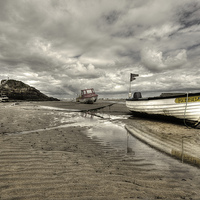 Buy canvas prints of Boat at Bude by Rob Hawkins