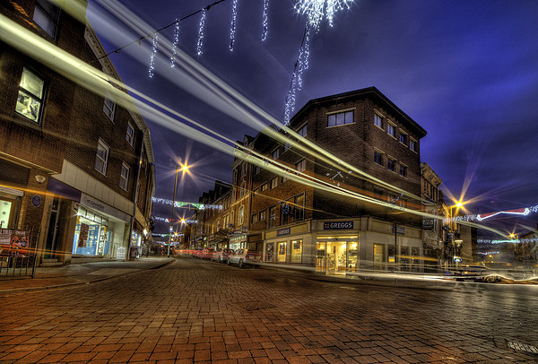 Tiverton Lights Picture Board by Rob Hawkins