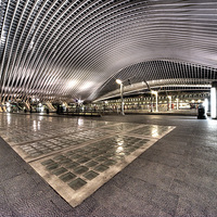 Buy canvas prints of Liege station by Night by Rob Hawkins